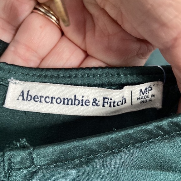 A&F green satin bodysuit - Picture 4 of 4